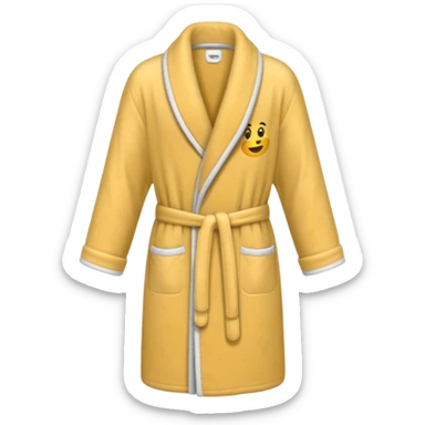 grey shower robe sticker