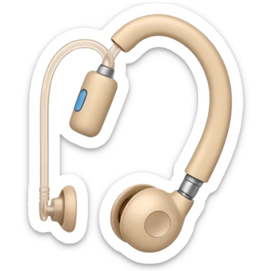 Generate a in ear canal hearing aid sticker