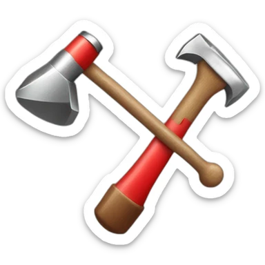 Redcross with hammer sticker