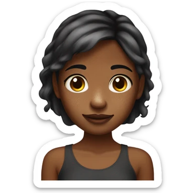 hyperpigmentation girl sticker