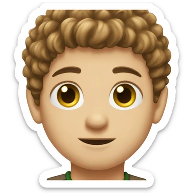 Make a Chechen looking boy with fluffy haut  sticker