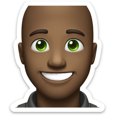 😍 this smiling face but with green heart shaped eyes sticker