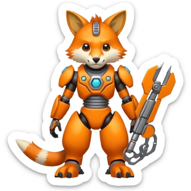 Ratchet-Lombax-Vernid-fusion, full body  sticker