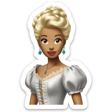 Barbies on the baroque  sticker