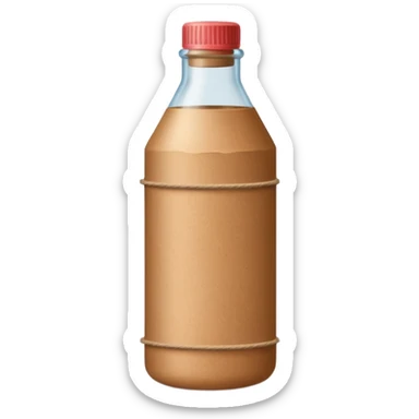 kraft paper in Bottle sticker