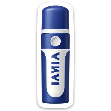 generate an ios genmoji of a NIVEA lip balm sticker