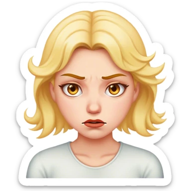 Women fuming sticker