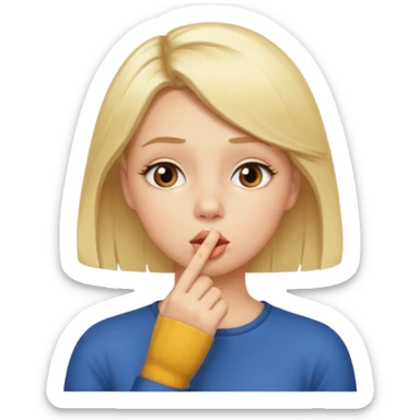 shhh wow girl sticker