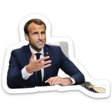 Macron fait un Doigt d’honneur sticker