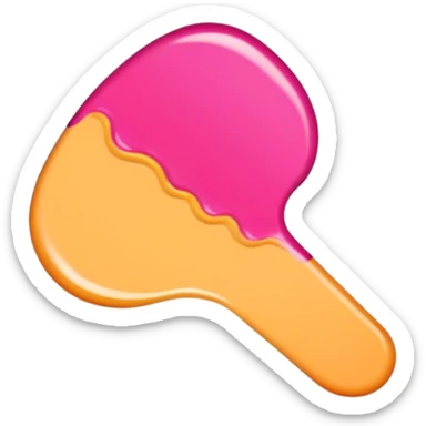 A smear of cosmetic swatch sticker