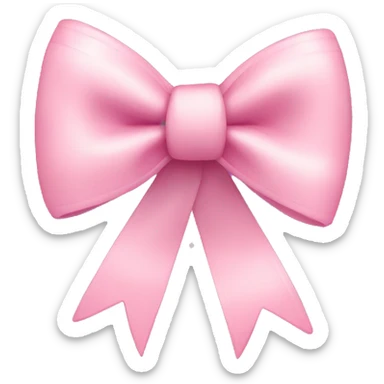 baby pink bow with fireworks sticker