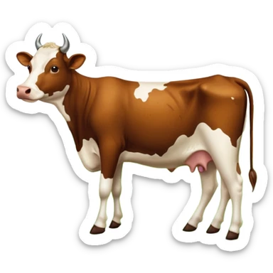 stylized New Glarus Spotted Cow beer label, cow, green field, text 'Spotted Cow' sticker