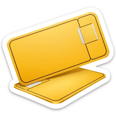 yellow ticket card  sticker