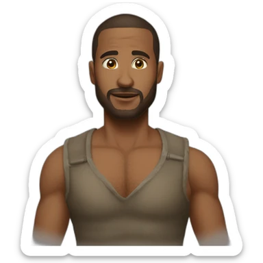 Maouno essaye de ne pas faire caca sticker