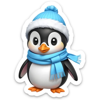 cute penguin character, winter vibe, small scarf, 3D cartoon, mobile game icon style, clean background, no text, no watermark


 sticker