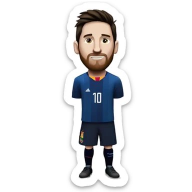 Messi besando a la copa del mundo  sticker