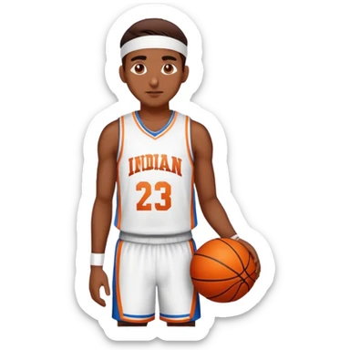 a indian duke basketball player sticker