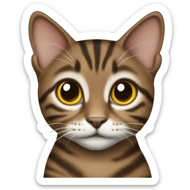 Female brown Tabby  sticker