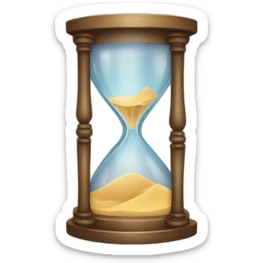 magic sandglass sticker