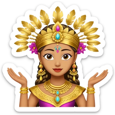 danseuse balinaise sticker