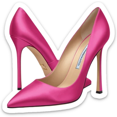 manolo blahink 90's satin pump sticker