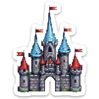 fantasy castle sticker