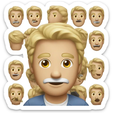 very busy man sticker