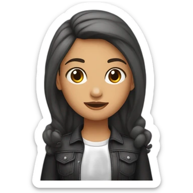 Uma menina Boiadeira que está em cima do cavalo que é uma cantora Roupa preta de Boiadeira  sticker