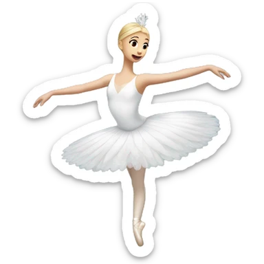 swan lake ballet sticker