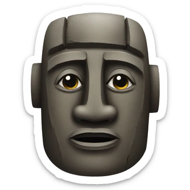 easter island head sticker