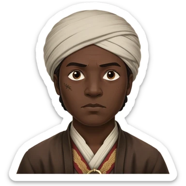 Cinematic Realistic Ho Chi Minh Portrait Emoji, depicted as a determined revolutionary leader in traditional attire with a humble expression, rendered with lifelike textures and soft natural lighting that captures his enduring legacy. sticker