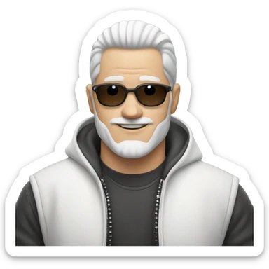 White Guy on Harley sticker