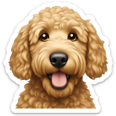 Golden doodle dog sticker