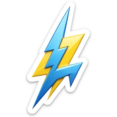 “Emoji-style R logo, metallic silver with electric blue outline, bold and rounded like a sticker. Blue lightning bolt ⚡ on the left, yellow lightning bolt ⚡ on the right. Soft glow, glossy 3D finish, centered, white or transparent background.”But take reference of photo  sticker