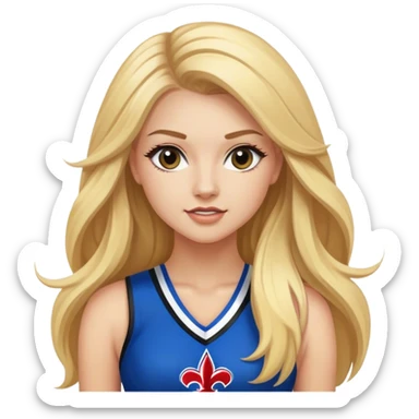 NFL cheerleader Barbie sticker