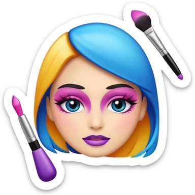 maquillaje sticker