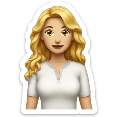 Femme avec vêtements Léopard sticker