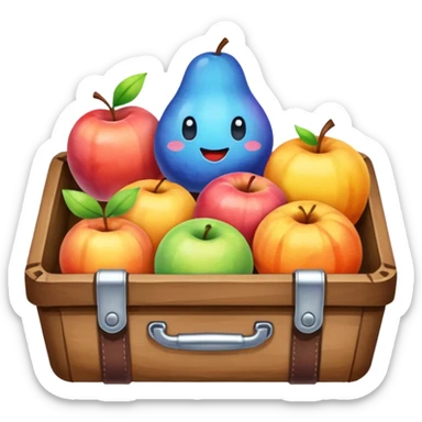 trading watercolor art style sticker