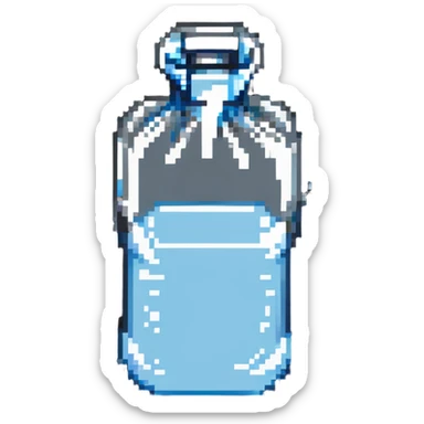 water in a bag sticker