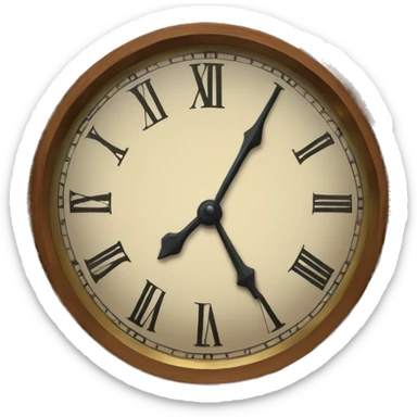 grandfather clock sticker