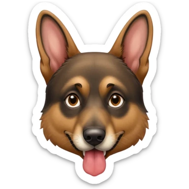 make tongue longer on German Shepard male sticker