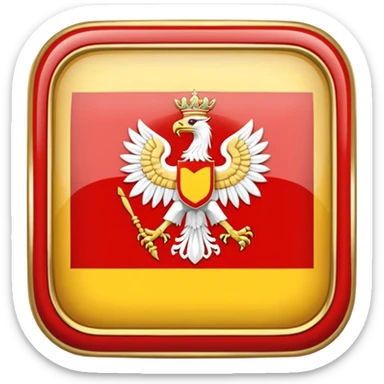 give me a symbol to combine my polish and macedonian roots that is simple and legible sticker