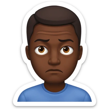 Quero que esse emoji tenha a expressão de nojo 🙎🏾‍♂️ sticker