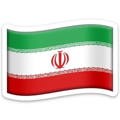 Iranian flag with lion sticker