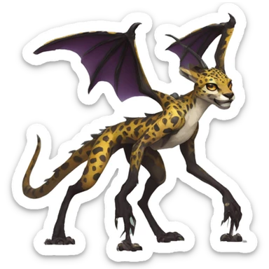 Cool Edgy Modern Vernid species by LiLaiRa full body sticker