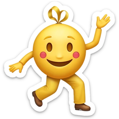 Create a dancing emoji of my company name "SnelPay" sticker