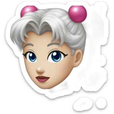 Muscular girl sailor moon sticker