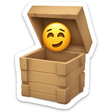 depositando cosas en cajon sticker