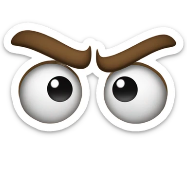 Mad face bc no facetime sticker