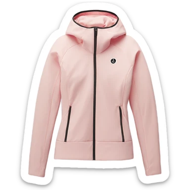 lululemon light pink define jacket sticker